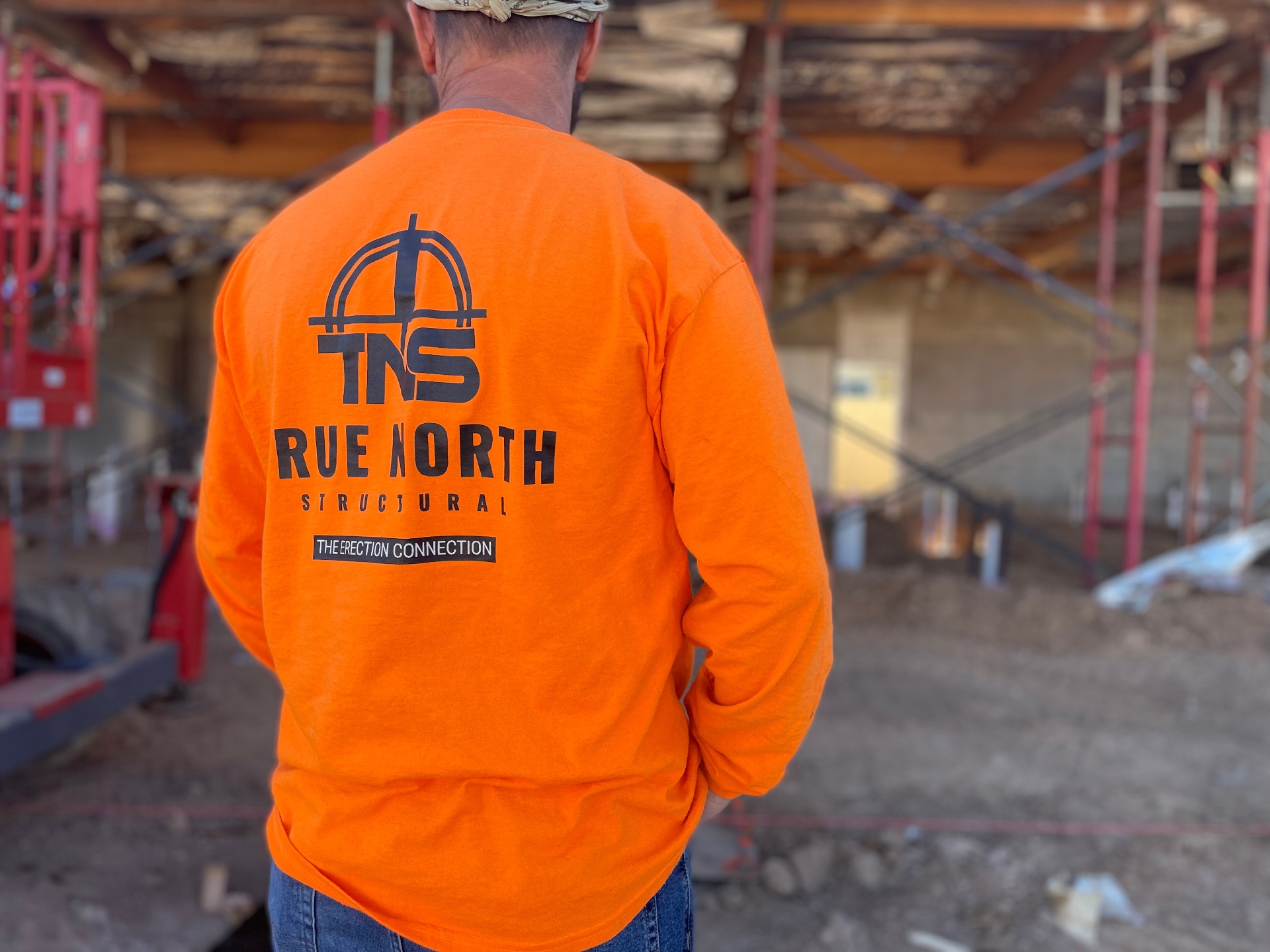True North Structural crew member on a commercial jobsite